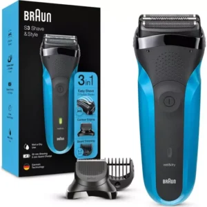 BRAUN Series 3 310BT Wet & Dry Shaver - Blue & Black