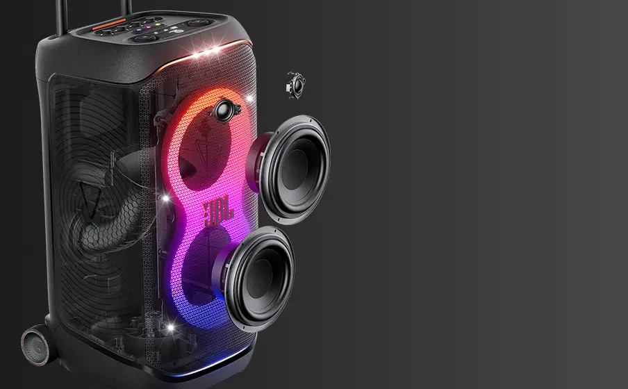 JBL Partybox 320 Bluetooth Megasound Party Speaker - Black - Image 2